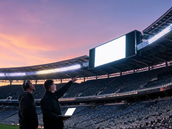 Sports stadium LED display