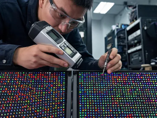 LED display module calibration