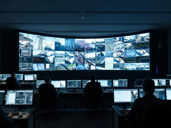 Control room LED wall